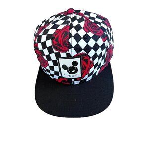 NEFF x Disney Mickey Mouse Floral Check Snapback Hat Cap